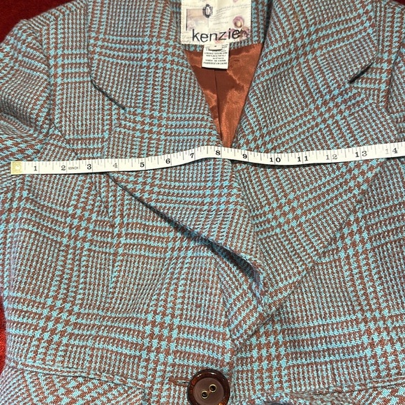 Kenzie Gray Blazer Classic Tailored Suit Jacket - Picture 14 of 16